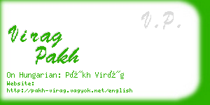 virag pakh business card